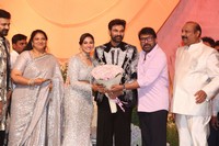 Bellamkonda Sai Sreenivas Kavya Reddy Wedding Reception Photos